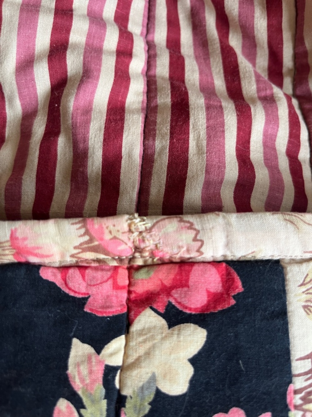 Anthropologie Rare Vintage Y2K Vibrant Floral Boho Quilt Queen - Picture 14 of 15